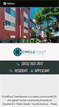 Mobile Screenshot of circleeasttownhomes.com