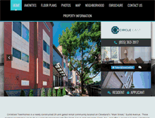 Tablet Screenshot of circleeasttownhomes.com